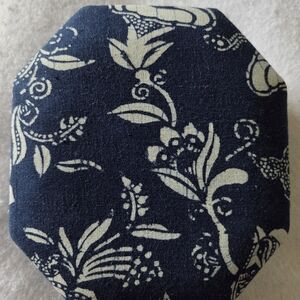 Floral Navy and White Home Accent